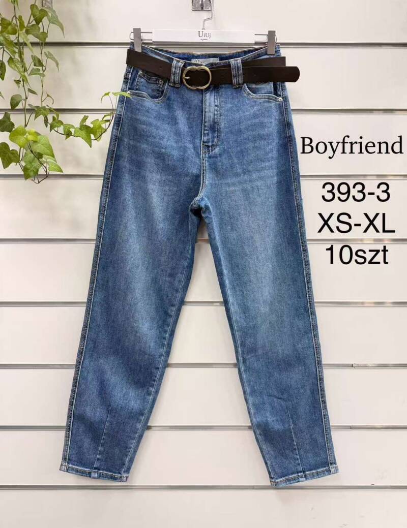 Spodnie damskie jeansy Roz XS-XL, 1 Kolor Paczka 10 szt