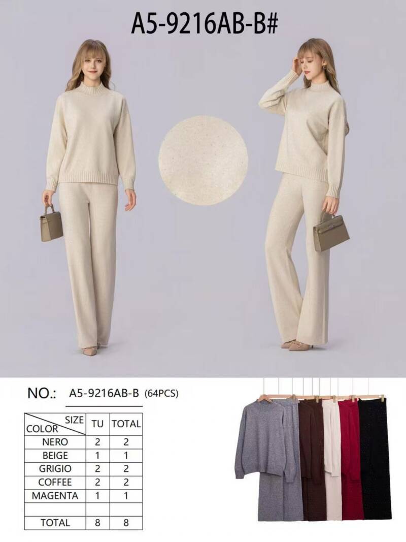 Komplet damskie Roz Standard, Mix Kolor Paczka 8 szt