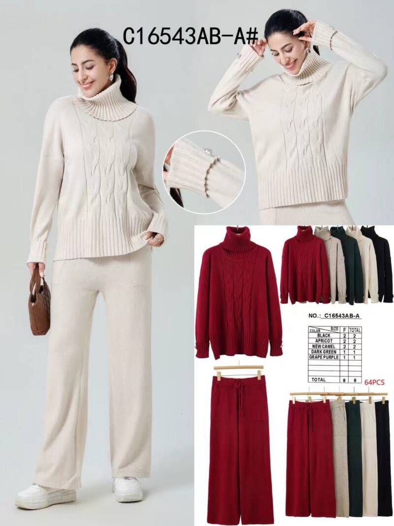 Komplet damskie Roz Standard, Mix Kolor Paczka 8 szt