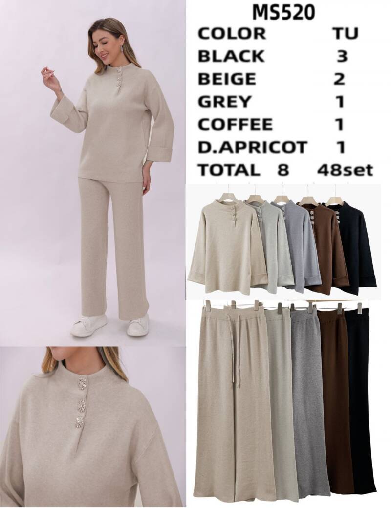 Komplet damskie Roz Standard, Mix Kolor Paczka 8 szt