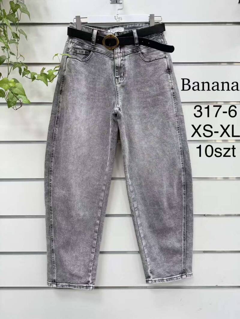 Spodnie damskie jeansy Roz XS-XL, 1 Kolor Paczka 10 szt