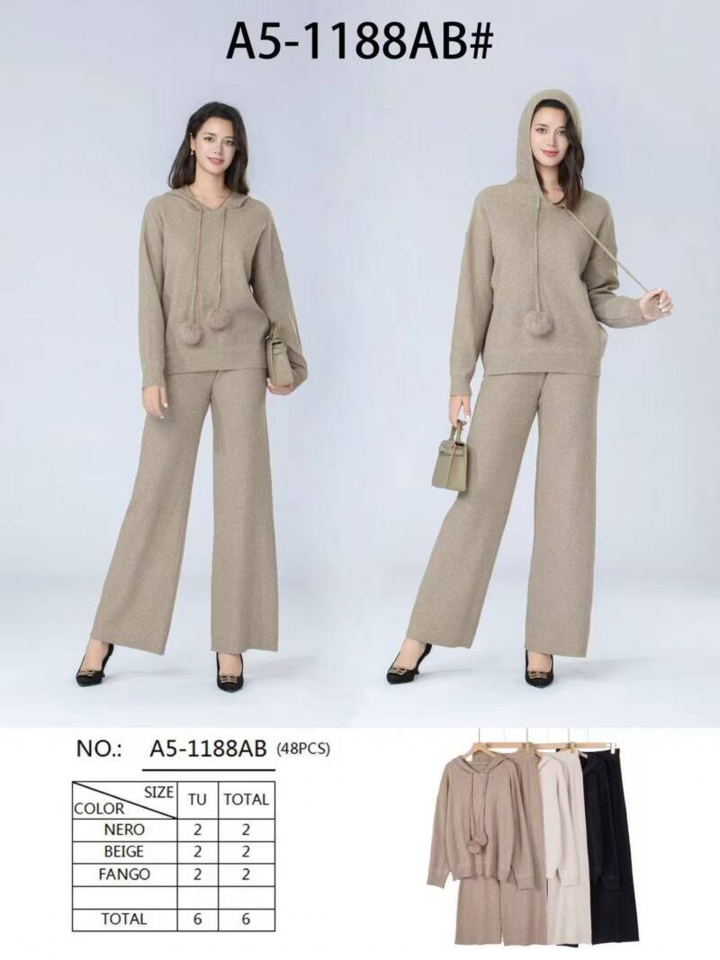 Komplet damskie Roz Standard, Mix Kolor Paczka 6 szt