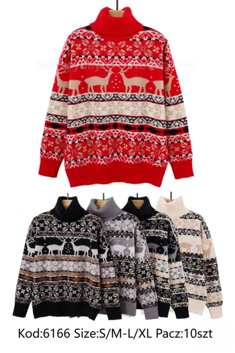 Swetry damskie Roz S/M-L/XL, Mix Kolor .Paczka 10 szt