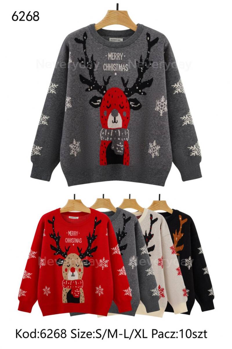 Swetry damskie Roz S/M-L/XL, Mix Kolor .Paczka 10 szt