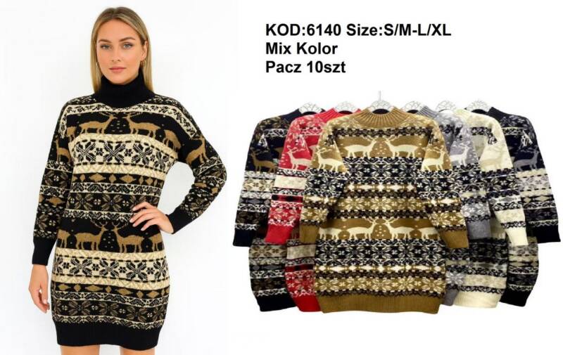 Sukienki damskie Roz Standard, Mix Kolor .Paczka 10 szt