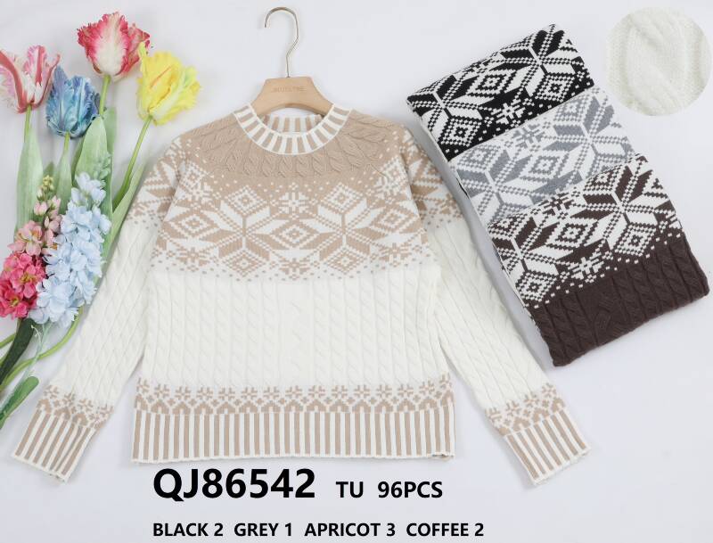 Swetry damska (Francja produkt) Roz Standard, Mix Kolor .Paczka 8 szt