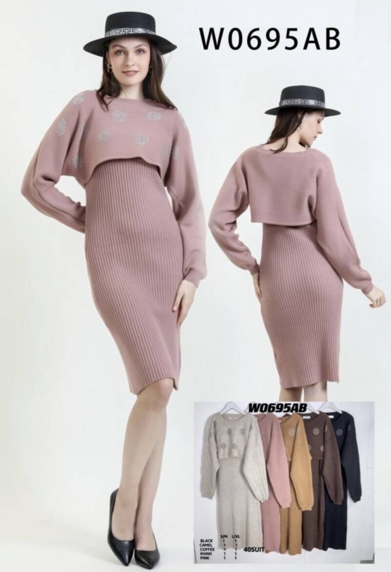 Komplet damska (Francja produkt) Roz S/M-L/XL, Mix Kolor .Paczka 10 szt