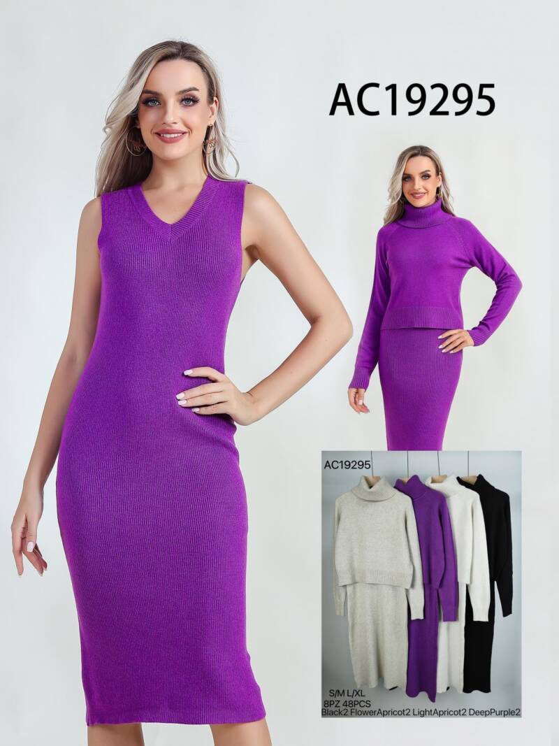 Komplet damska (Francja produkt) Roz S/M-L/XL, Mix Kolor .Paczka 8 szt