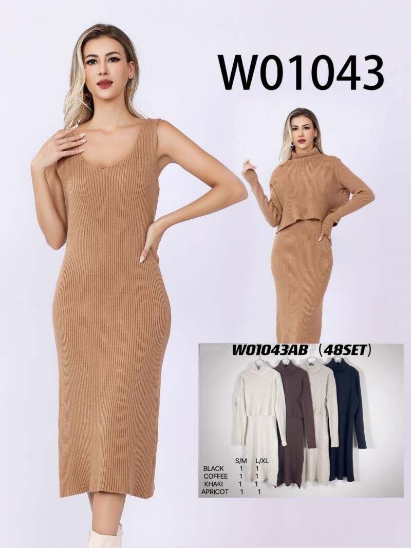 Komplet damska (Francja produkt) Roz S/M-L/XL, Mix Kolor .Paczka 8 szt