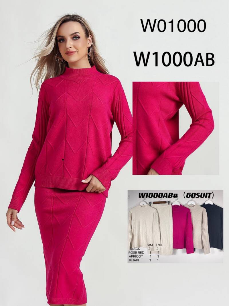 Komplet  damska (Francja produkt) Roz S/M-L/XL, Mix Kolor .Paczka 10 szt