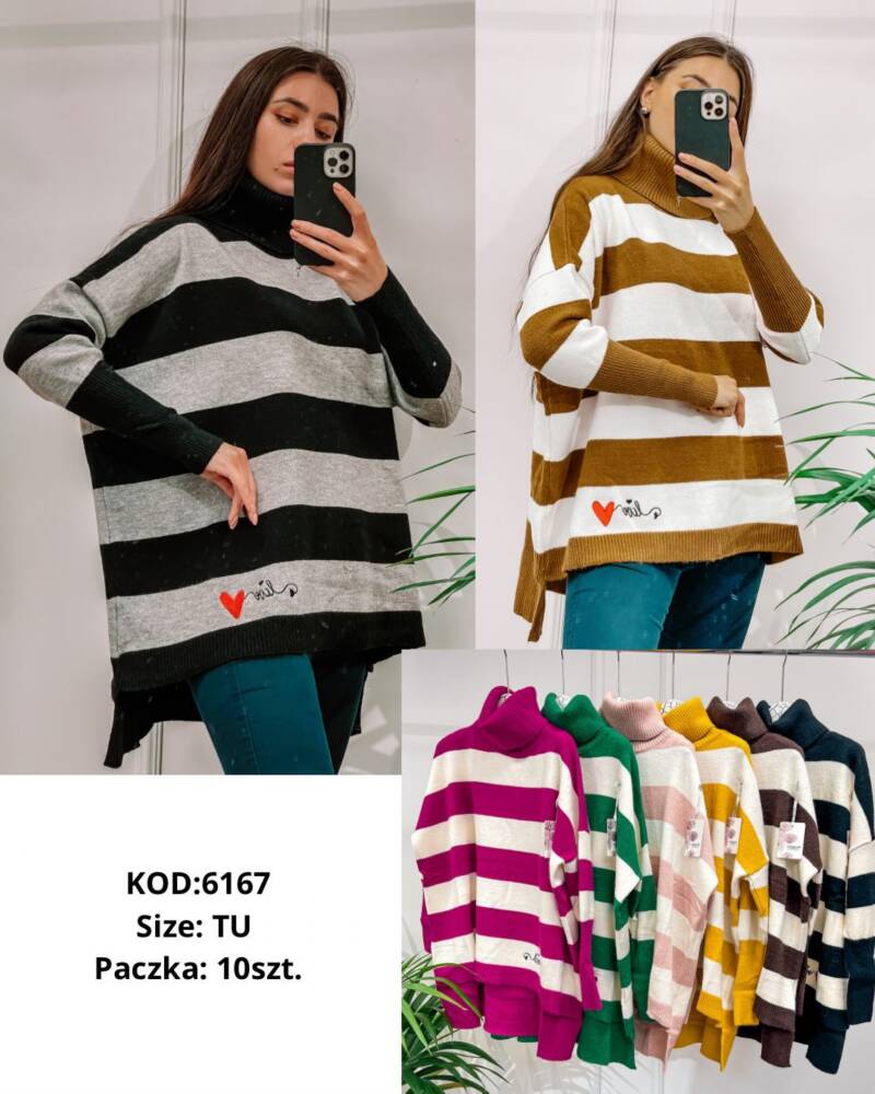  Tuniki damskie Roz Standard, Mix Kolor .Paczka 10 szt