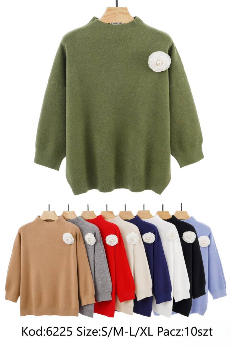 Swetry damskie Roz S/M-L/XL, Mix Kolor .Paczka 10 szt