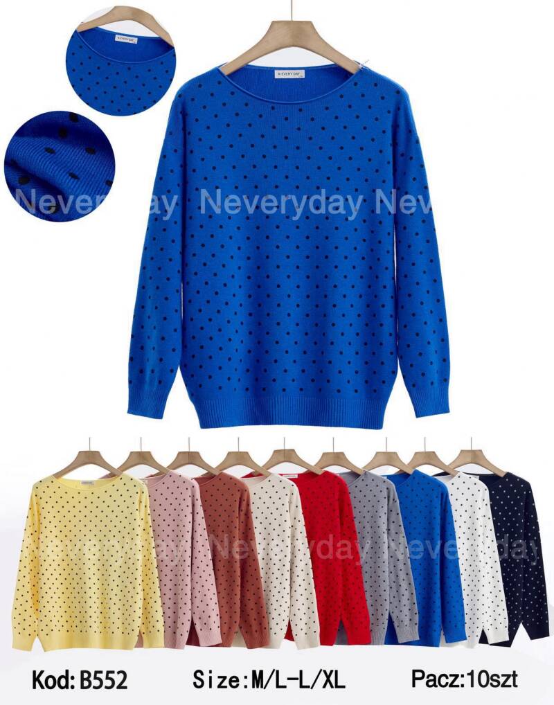 Swetry damskie Roz M/L-L/XL, Mix Kolor .Paczka 10 szt