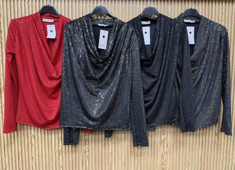 Bluzki damskie (Włoskie produkt) Roz Standard, Mix Kolor Paczka 5 szt