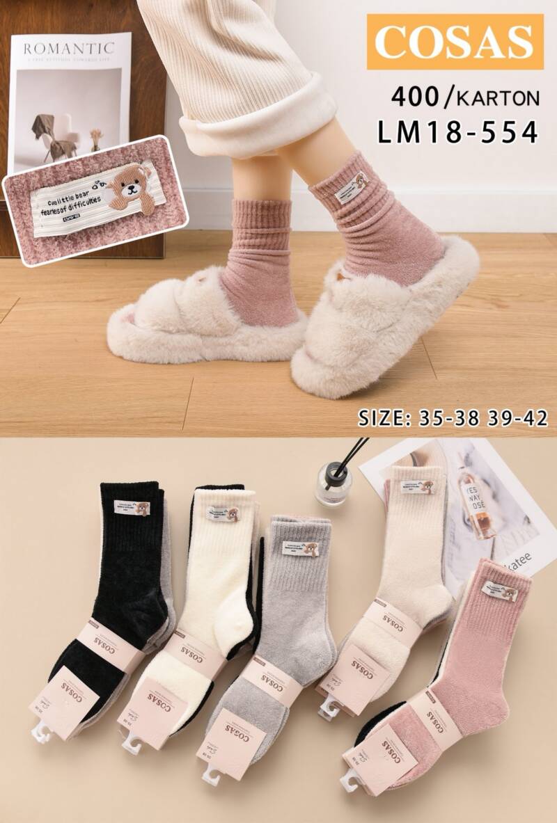 Skarpety damskie Roz 35-42, Mix kolor Paczka 40 szt