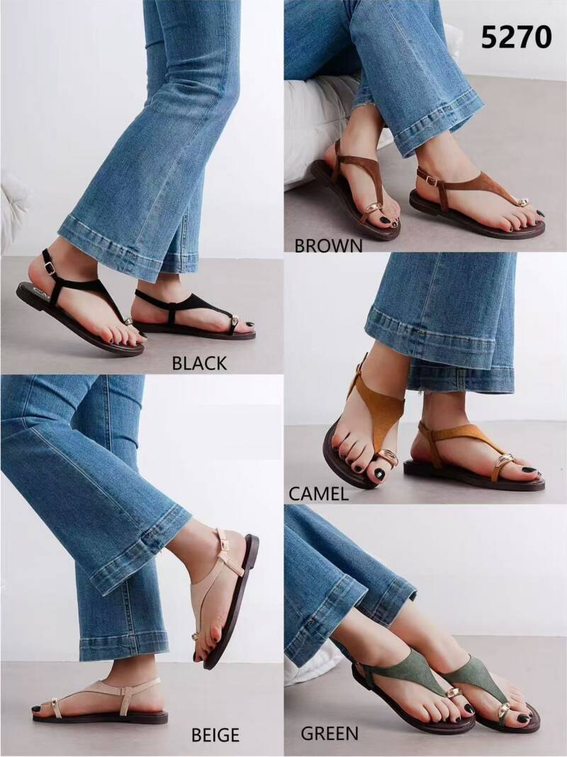 Sandały płaskie damskie Roz 36-41/ 12 par