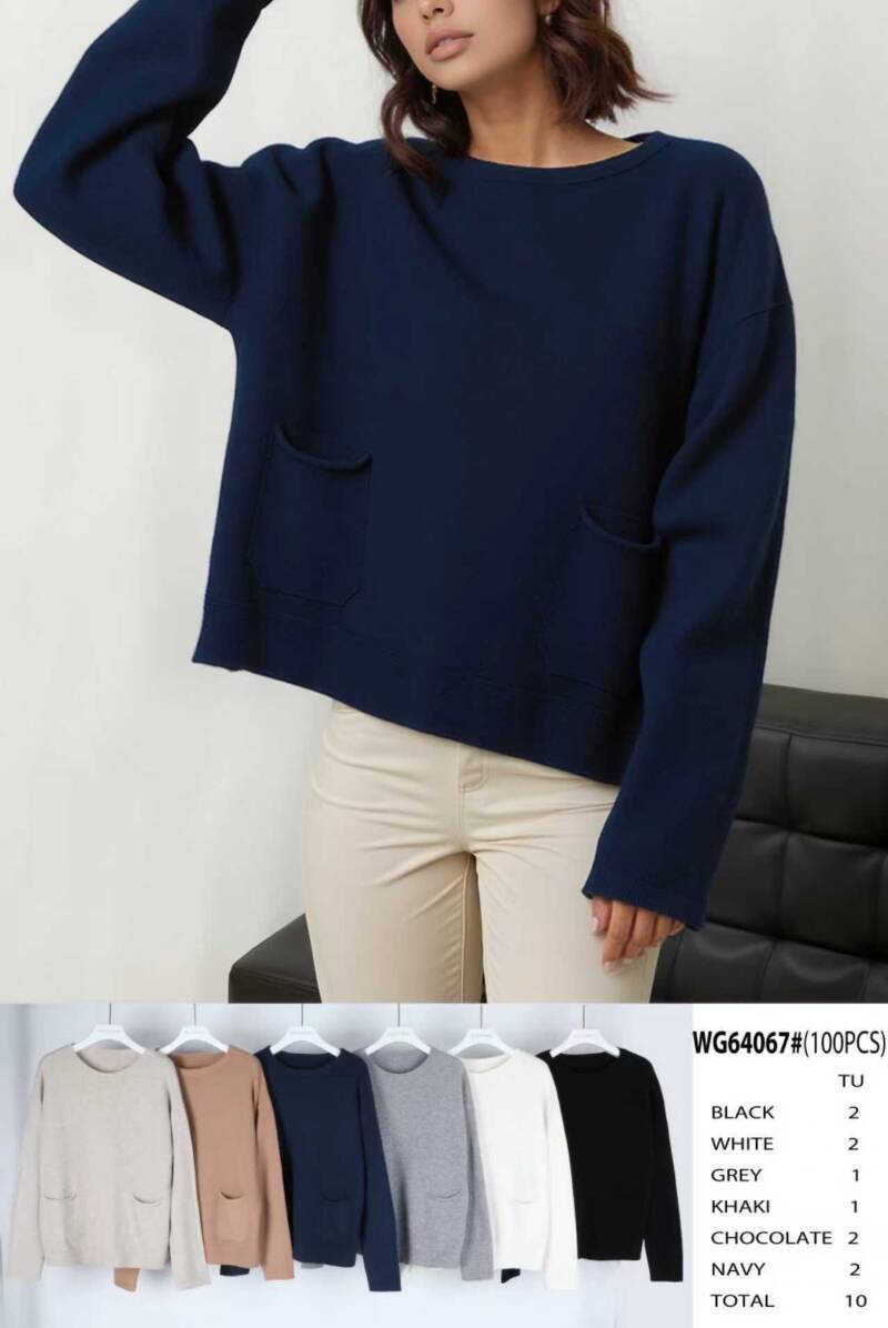 Swetry damska (Francja produkt) Roz Standard, Mix Kolor .Paczka 10 szt