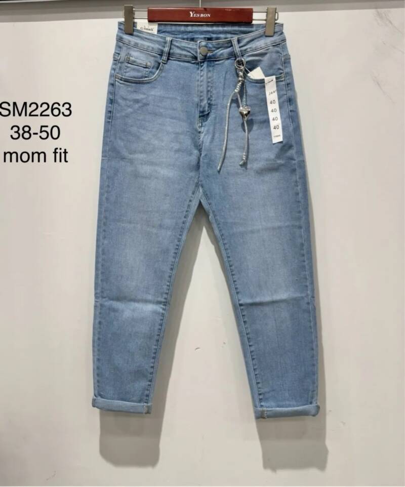 Spodnie damskie jeansy Roz 38-50, 1 Kolor Paczka 10 szt