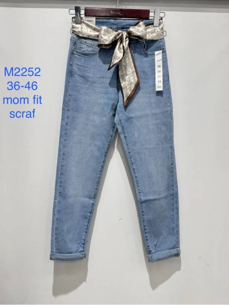 Spodnie damskie jeansy Roz 36-46, 1 Kolor Paczka 10 szt