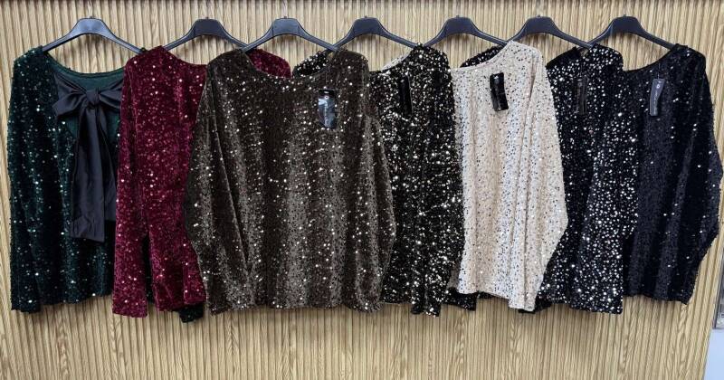 Bluzki damskie (Włoskie produkt) Roz Standard, Mix Kolor Paczka 5 szt