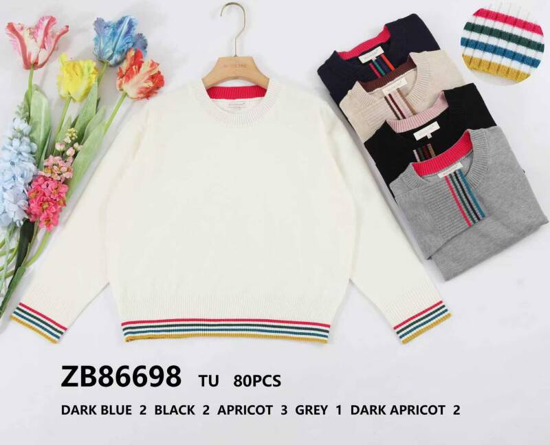 Swetry damska (Francja produkt) Roz Standard, Mix Kolor .Paczka 10 szt