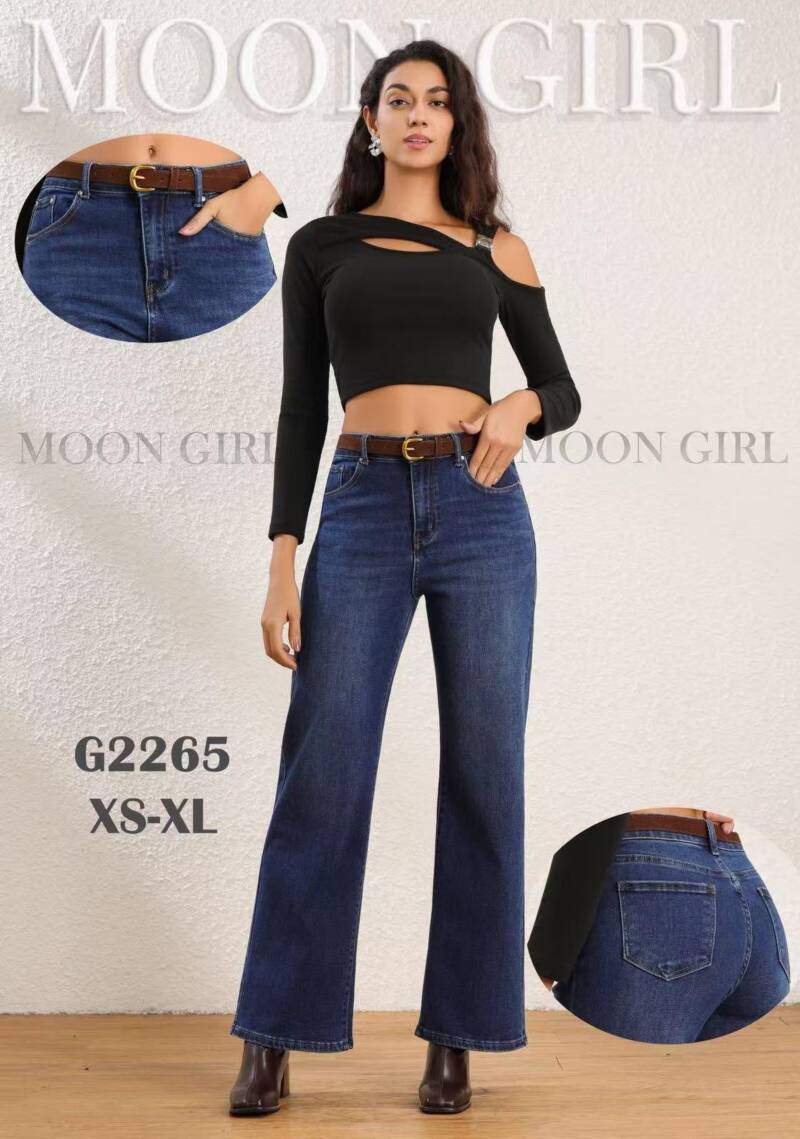 Spodnie damskie jeansy Roz XS-XL, 1 Kolor Paczka 12 szt