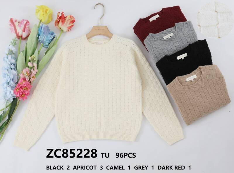 Swetry damskie (Francja produkt) Roz Standard, Mix Kolor .Paczka 8 szt