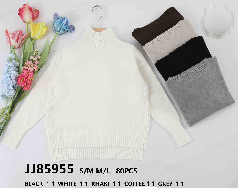 Swetry damskie (Francja produkt) Roz S/M-M/L, Mix Kolor .Paczka 10 szt