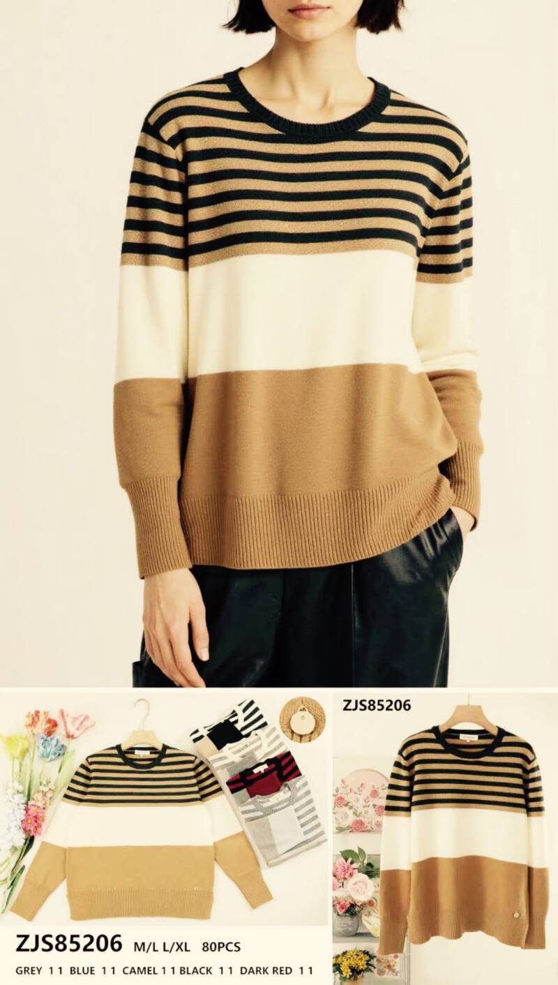 Swetry damskie (Francja produkt) Roz M/L-L/XL, Mix Kolor .Paczka 10 szt