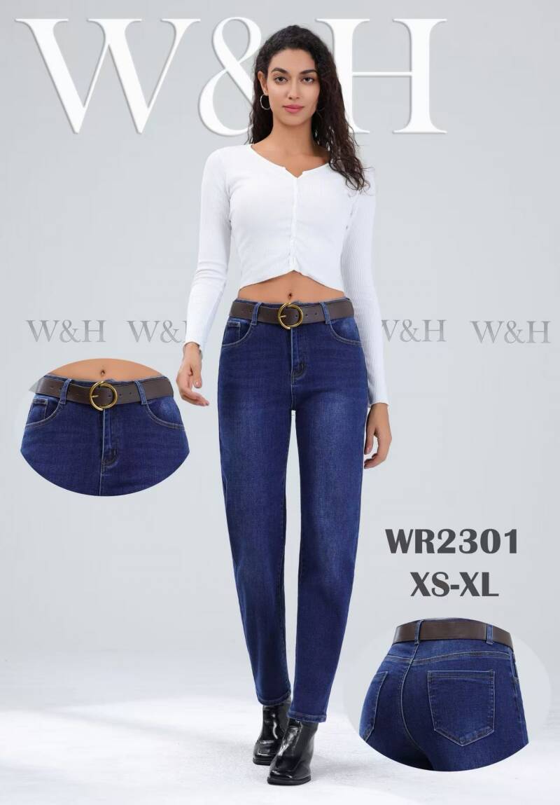 Spodnie damskie jeansy Roz XS-XL, 1 Kolor Paczka 12 szt