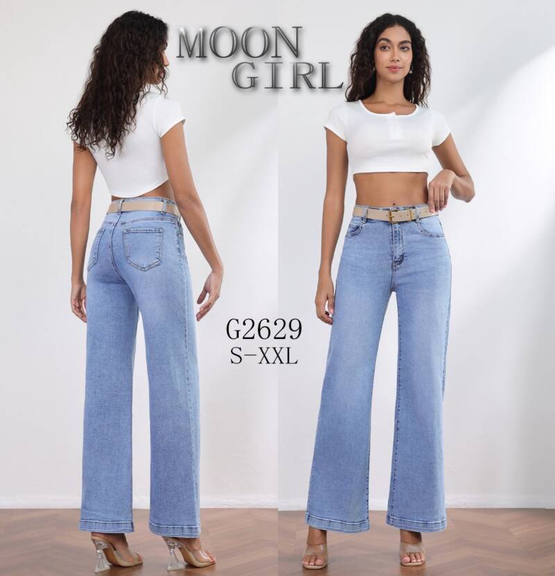 Spodnie damskie jeansy Roz S-2XL, 1 Kolor Paczka 10 szt