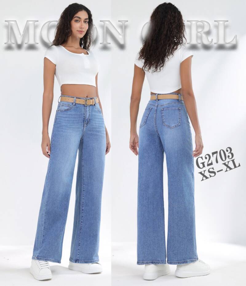 Spodnie damskie jeansy Roz XS-XL, 1 Kolor Paczka 12 szt