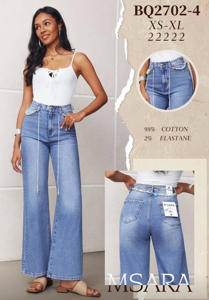 Spodnie damskie jeansy Roz XS-XL, 1 Kolor Paczka 10 szt