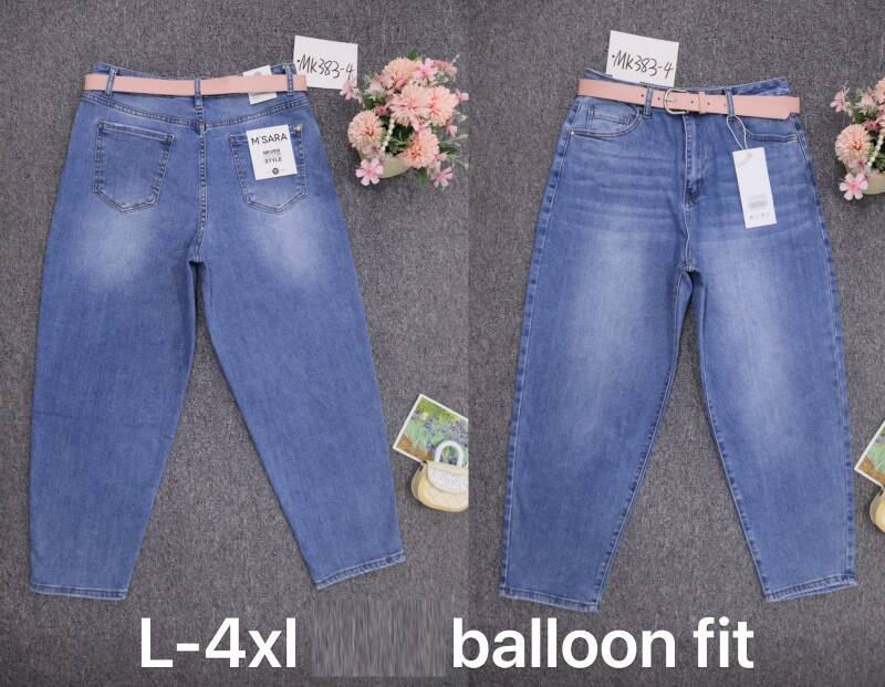 Spodnie damskie jeansy Roz L-4XL, 1 Kolor Paczka 10 szt