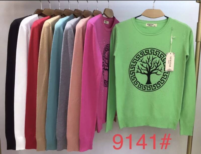 Swetry damskie Roz Standard, Mix Kolor .Paczka 10 szt