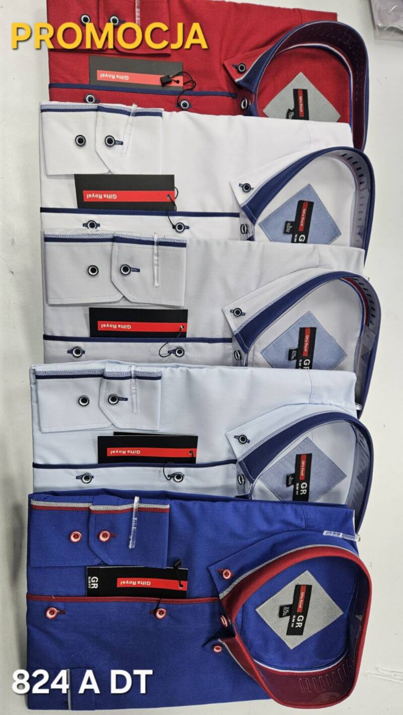 Koszula męska Roz 39-46, Mix Kolor .Paczka 30 szt