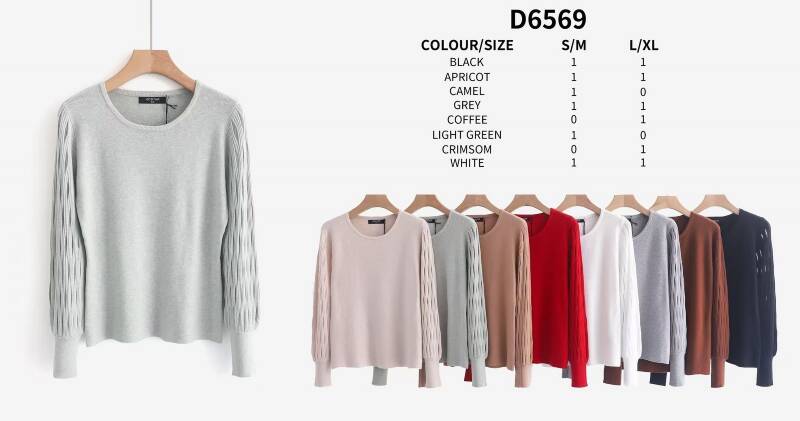 Swetry damskie Roz S/M-L/XL , Mix Kolor .Paczka 12 szt