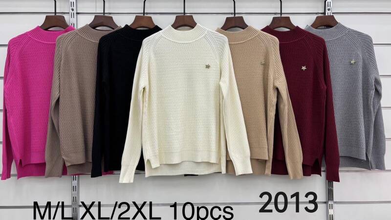 Swetry damskie Roz M/L-XL/2XL , Mix Kolor .Paczka 10 szt