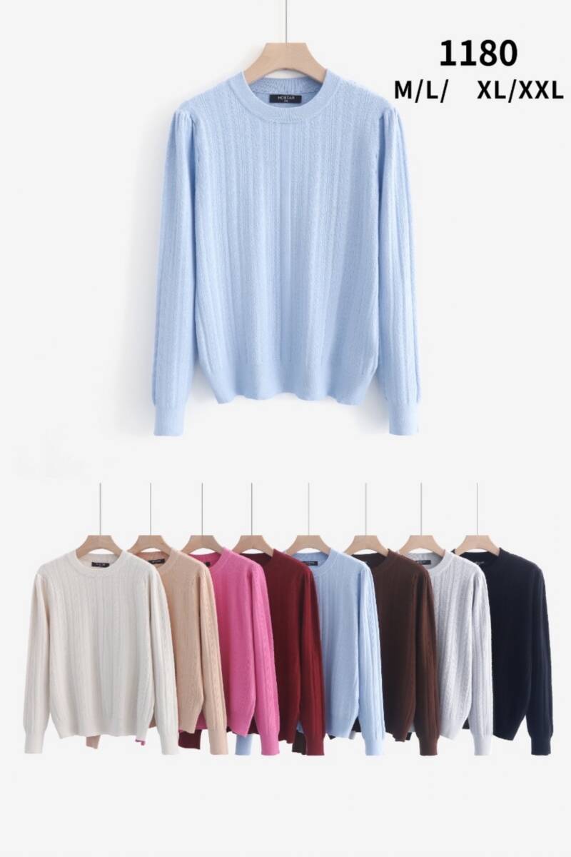 Swetry damskie Roz M/L-XL/2XL , Mix Kolor .Paczka 10 szt