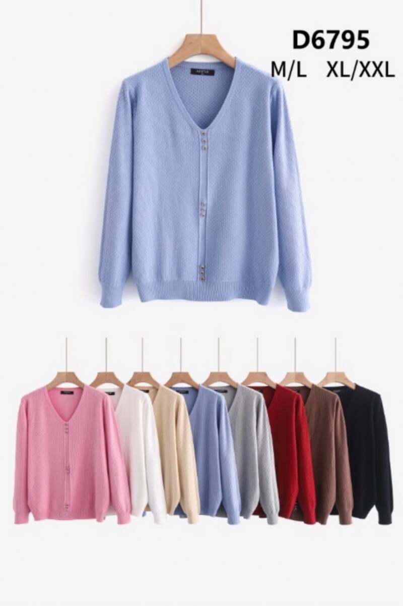 Swetry damskie Roz M/L-XL/2XL , Mix Kolor .Paczka 10 szt