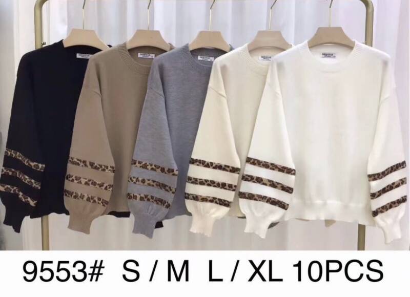 Swetry damskie Roz S/M-L/XL , Mix Kolor .Paczka 10 szt