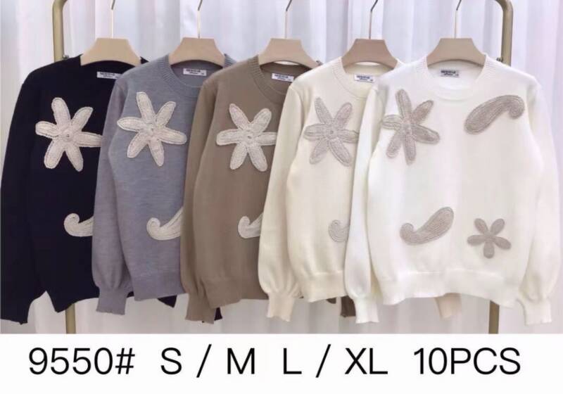 Swetry damskie Roz S/M-L/XL , Mix Kolor .Paczka 10 szt