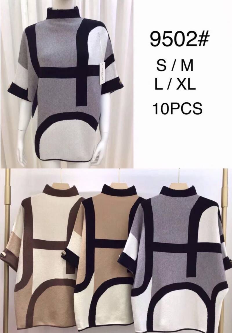 Swetry damskie Roz S/M-L/XL , Mix Kolor .Paczka 10 szt
