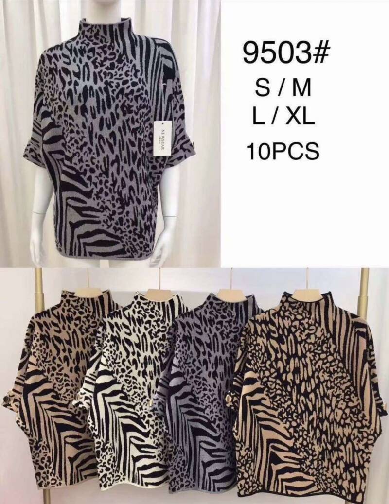 Swetry damskie Roz S/M-L/XL , Mix Kolor .Paczka 10 szt