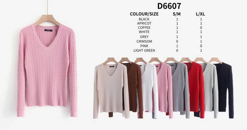 Swetry damskie Roz S/M-L/XL , Mix Kolor .Paczka 12 szt