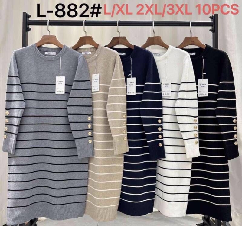 Sukienki damskie Roz L-3XL, Mix Kolor .Paczka 10 szt