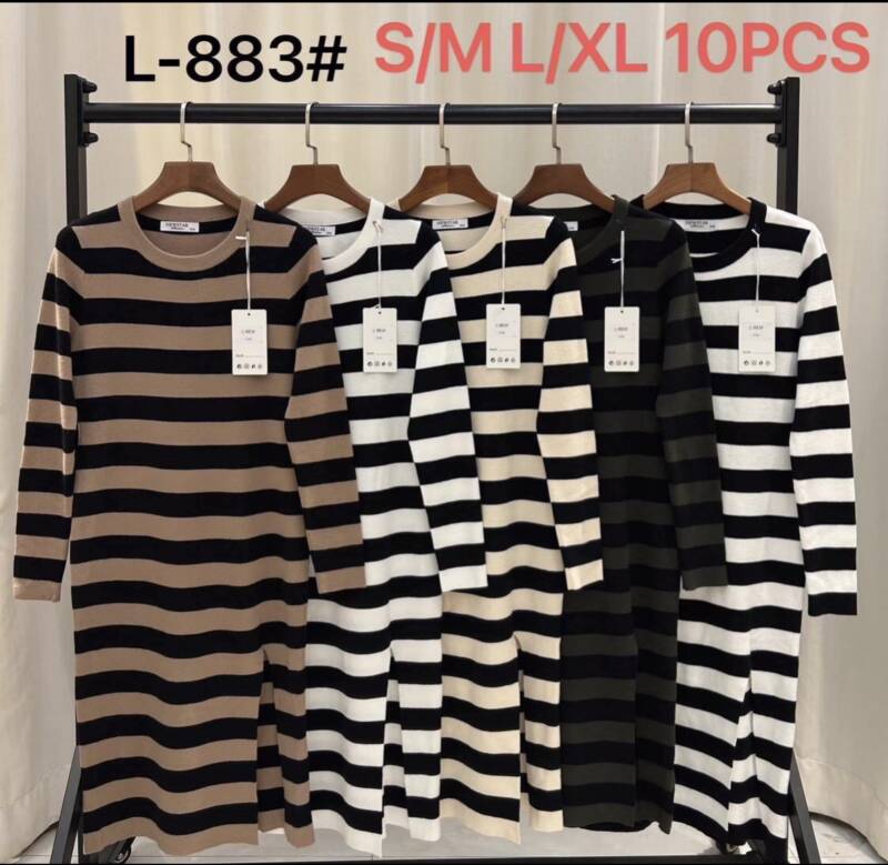 Sukienki damskie Roz S/M-L/XL , Mix Kolor .Paczka 10 szt