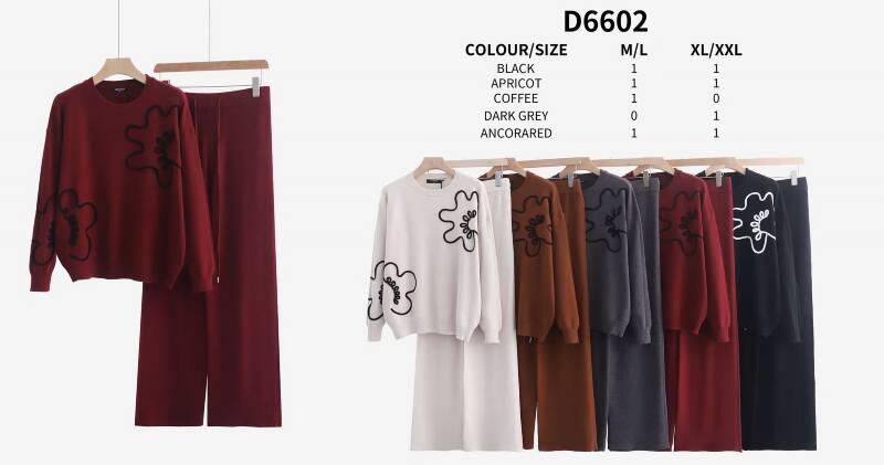 Komplet damskie Roz M/L-XL-2XL, Mix Kolor .Paczka 8 szt