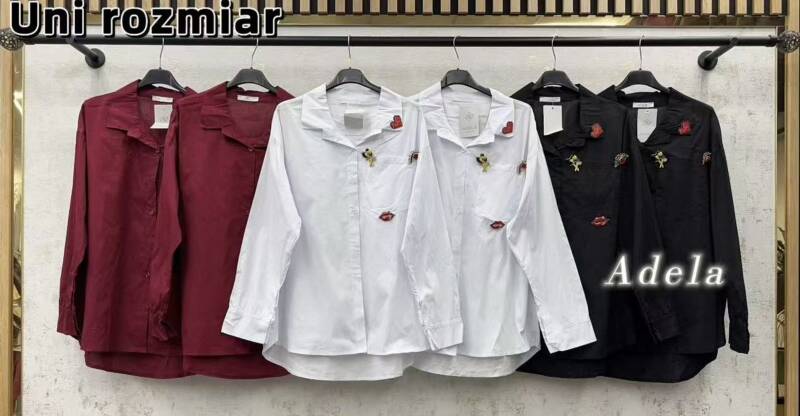 Koszule  damskie (Włoskie produkt) Roz Standard, Mix Kolor Paczka 5 szt