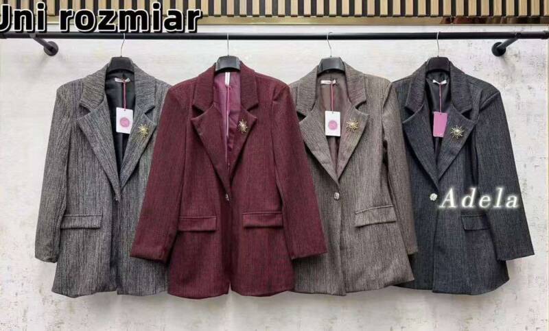 Płaszcze Damskie  (Włoskie produkt) Roz Standard, Mix Kolor Paczka 5 szt